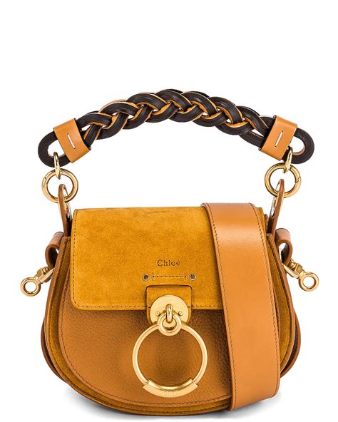 Chloe Small Marcie Suede & Grained Calfskin Bag in 